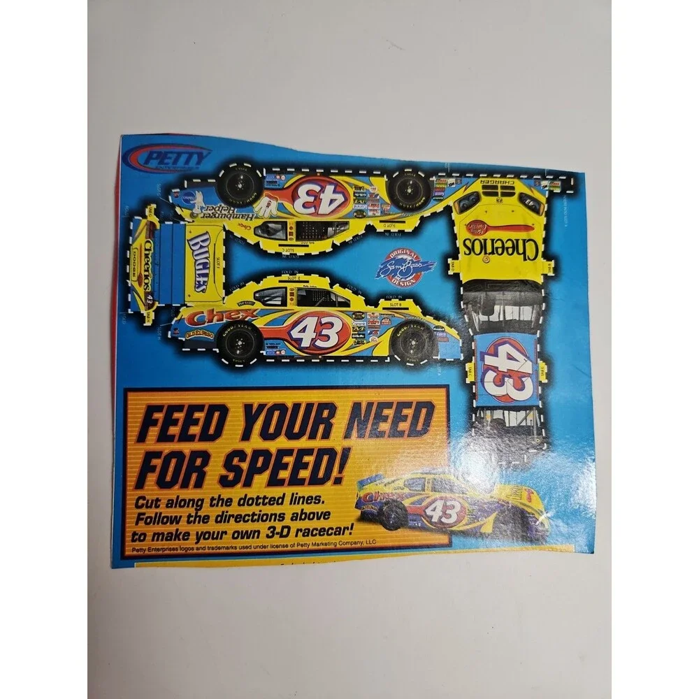 RARE Bobby Labonte #43 Cheerios Make Your Own Racecar 1:64 Petty Marketing